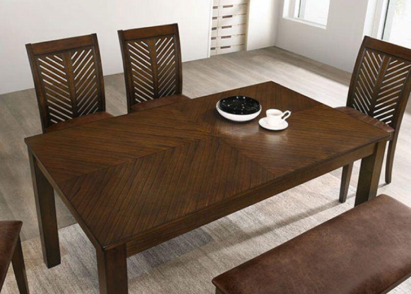 Furniture of America - Garnett 7 Piece Dining Room Set In Walnut - CM3490T-7SET