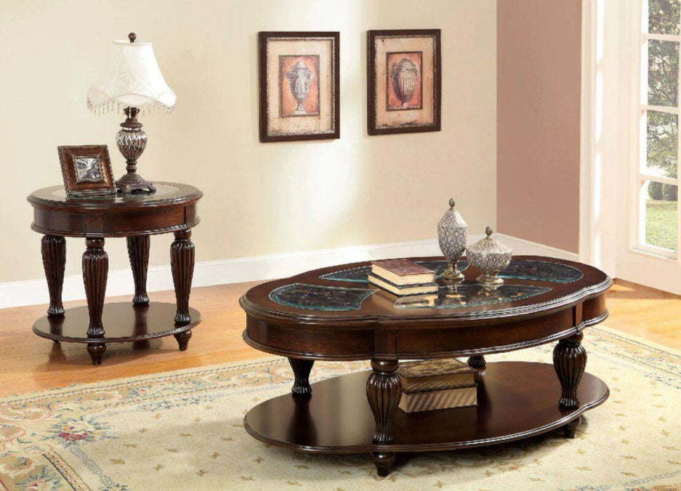 Furniture of America - Centinel Coffee Table In Dark Cherry - CM4642C - GreatFurnitureDeal