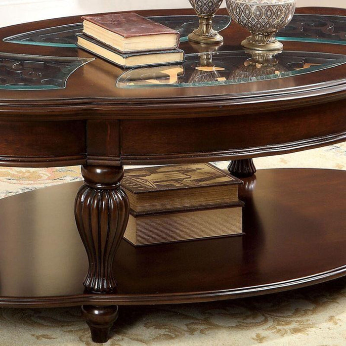 Furniture of America - Centinel Coffee Table In Dark Cherry - CM4642C