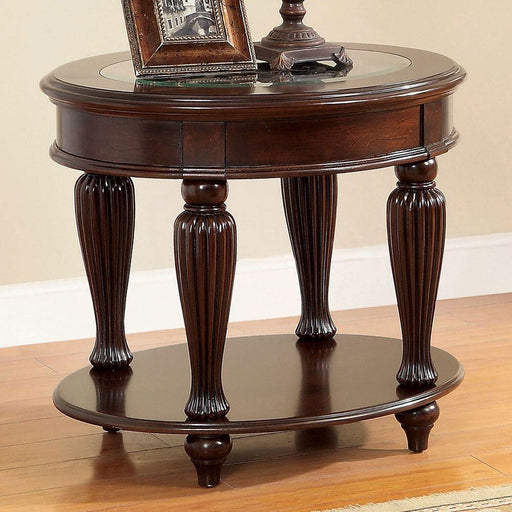 Furniture of America - Centinel End Table In Dark Cherry - CM4642E - GreatFurnitureDeal