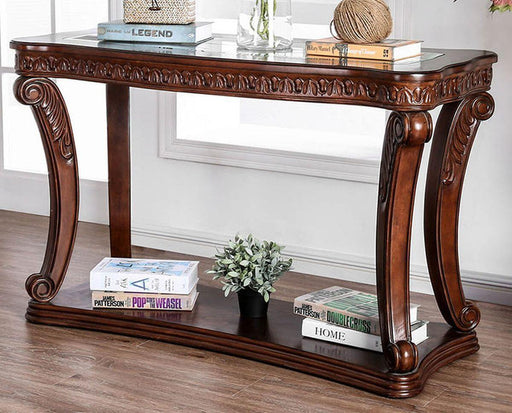 Furniture of America - Walworth Sofa Table In Dark Oak - CM4428S - GreatFurnitureDeal