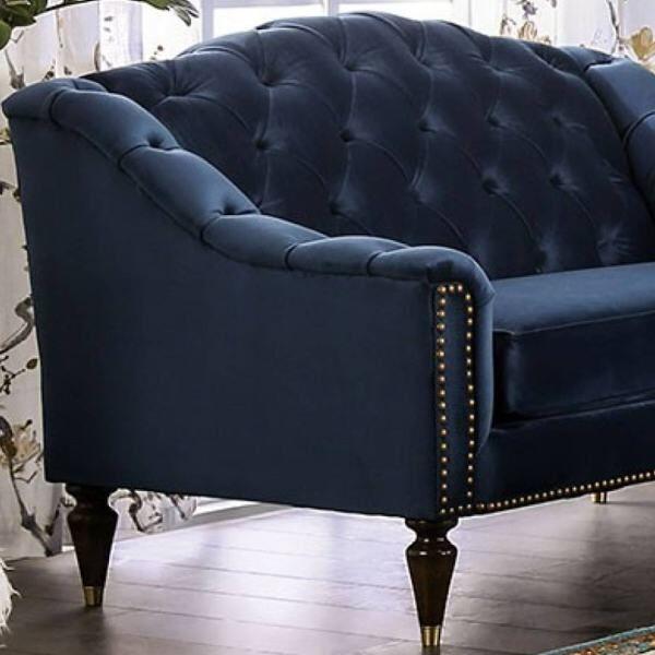 Furniture of America - Martinique Loveseat In Blue - SM2230-LV