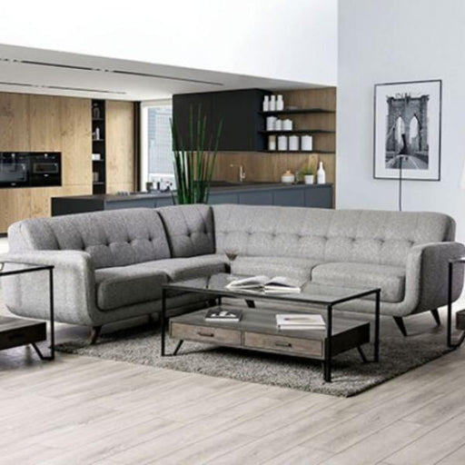 Furniture of America - Dresden Sectional In Light Gray - SM6042 - GreatFurnitureDeal