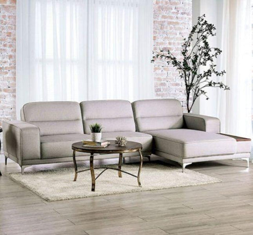 Furniture of America - Riehen Sectional In Light Gray - SM6047 - GreatFurnitureDeal