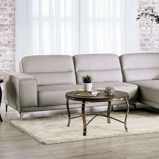 Furniture of America - Riehen Sectional In Light Gray - SM6047 - GreatFurnitureDeal