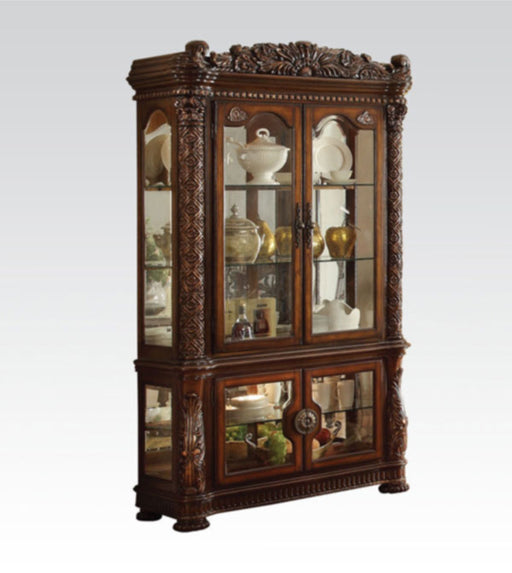 Acme Furniture - Vendome Curio Cabinet in Cherry - 62023 - GreatFurnitureDeal