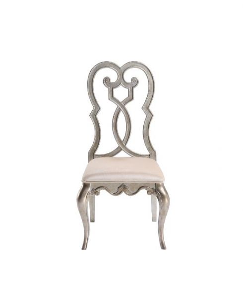 Acme Furniture - Esteban Side Chair Set Of 2 in Antique Champagne - 62202 - GreatFurnitureDeal