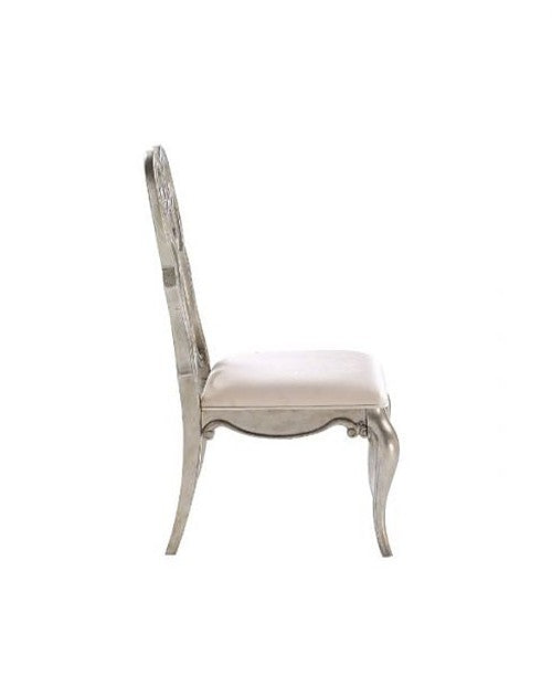Acme Furniture - Esteban Side Chair Set Of 2 in Antique Champagne - 62202 - GreatFurnitureDeal