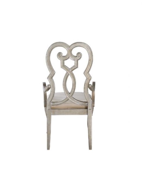 Acme Furniture - Esteban Arm Chair Set Of 2 in Antique Champagne - 62203 - GreatFurnitureDeal