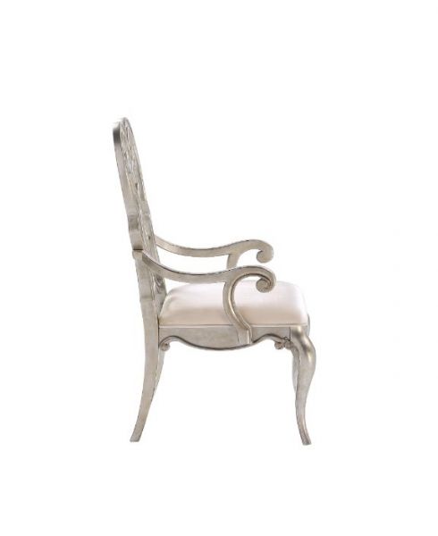 Acme Furniture - Esteban Arm Chair Set Of 2 in Antique Champagne - 62203 - GreatFurnitureDeal