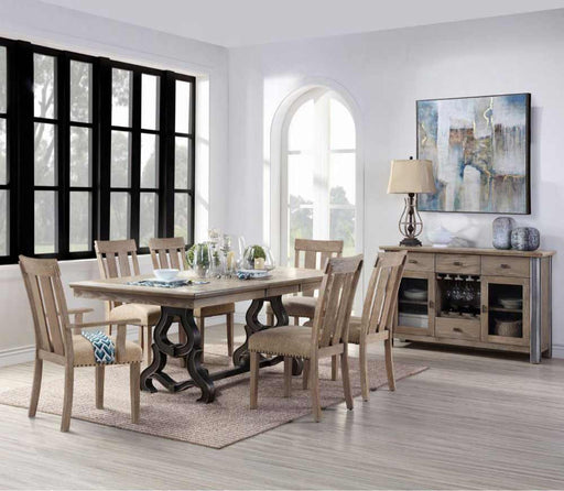 Acme Furniture - Nathaniel 5 Piece Dining Room Set in Maple - 62330-5SET - GreatFurnitureDeal