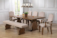 Acme Furniture - Maurice 5 Piece Dining Table Set In Oak - 62470-5SET - GreatFurnitureDeal