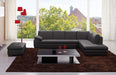 J&M Furniture - 625 Grey Italian Leather LAF Sectional With Ottoman - 1754431131-LHFC-OTT-G - GreatFurnitureDeal