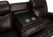 Franklin Furniture - Carver Power Reclining Sofa w- Power Headrest, Drop Down Table in Blast Chocolate - 62847-3959-02 - GreatFurnitureDeal