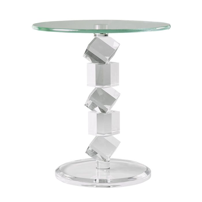 Ambella Home Collection - On The Rocks Side Table in Acrylic - 63001-900-001