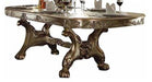 Acme Furniture - Dresden Dining Table in Gold Patina/Bone - 63150