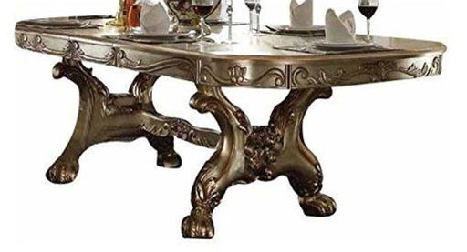 Acme Furniture - Dresden Dining Table in Gold Patina-Bone - 63150 - GreatFurnitureDeal