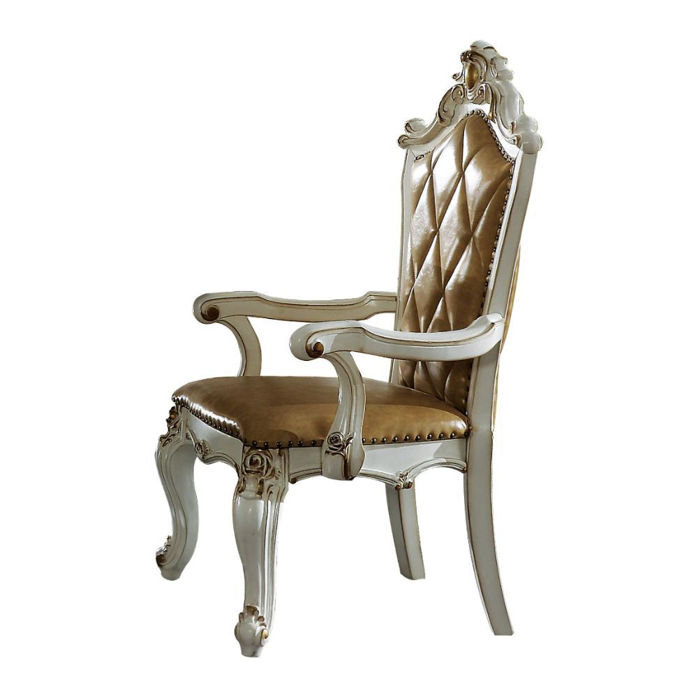 Acme Furniture - Picardy Arm Chair Set Of 2 in Antique Pearl