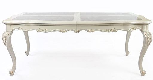 Acme Furniture - Chantelle Marble Top Pearl White Dining Table - 63540 - GreatFurnitureDeal