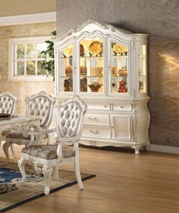 Acme Furniture - Chantelle Pearl White Hutch Buffet China Cabinet - 63544 - GreatFurnitureDeal