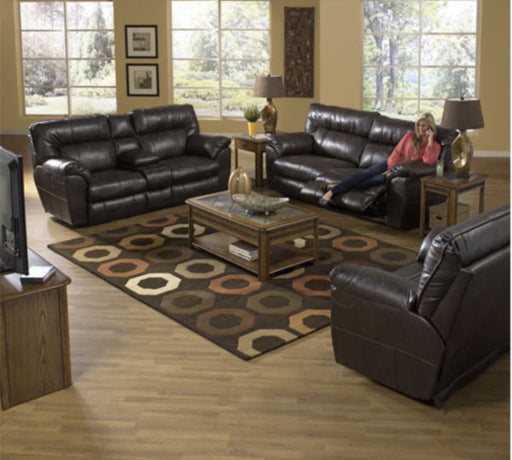 Catnapper - Nolan 2 Piece Extra Wide Reclining Sofa Set in Godiva - 4041-S+L-GODIVA - GreatFurnitureDeal