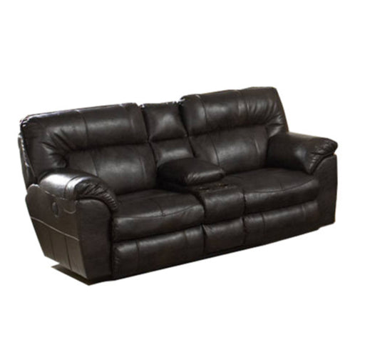 Catnapper - Nolan Power Extra Wide Reclining Console Loveseat w/ Storage and Cupholders in Godiva - 64049-GODIVA