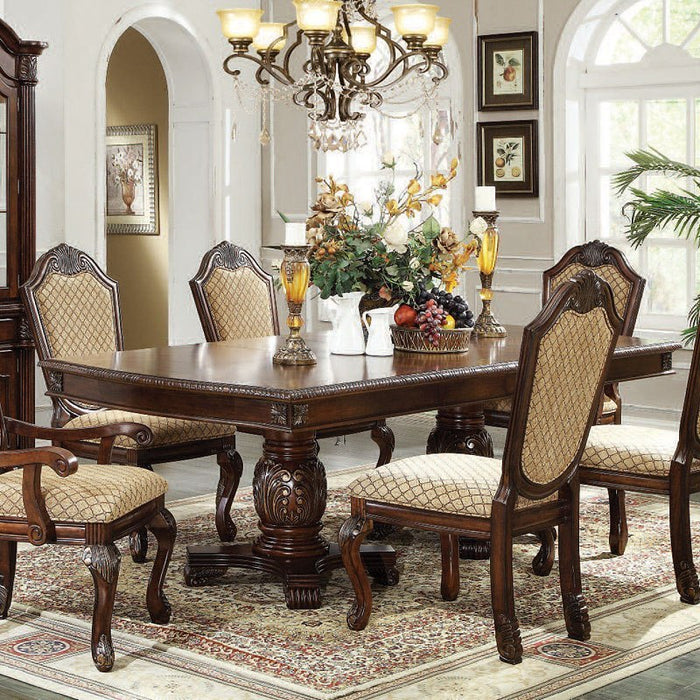 Acme Furniture - Chateau De Ville Dining Table w-Double Pedestal in Espresso - 64075 - GreatFurnitureDeal