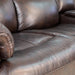 GFD Home - Timo Top Grain Leather Power Reclining Sofa | Adjustable Headrest | Big Size | Cross Stitching - GreatFurnitureDeal