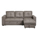 Homelegance - Magnus 2 Piece Reversible Sectional with Pull-out in Taupe - 9569NFTP*SC - GreatFurnitureDeal