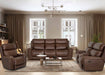 Franklin Furniture - Brixton 3 Piece Reclining Living Room Set in Vintage Brown - 64842-64834-6548 Vintage Brown