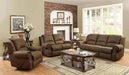 Coaster Furniture - Sir Rawlinson 2 Piece Reclining Sofa Set in Buckskin Brown - 650151-S2