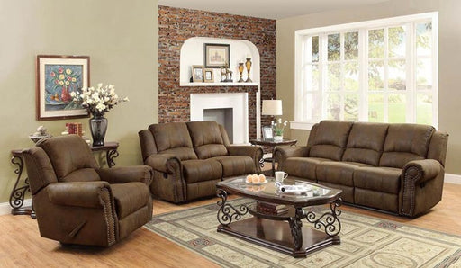 Coaster Furniture - Sir Rawlinson 3 Piece Reclining Living Room Set in Buckskin Brown - 650151-S3
