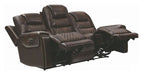 Coaster Furniture - North Dark Brown Power Reclining Sofa With Power Headrest - 650401PP