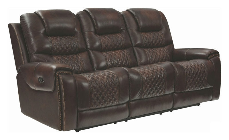 Coaster Furniture - North 3 Piece Dark Brown Power Reclining Power Headrest Living Room Set - 650401PP-S3 - Power Sofa