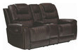 Coaster Furniture - North 2 Piece Dark Brown Power Reclining Power Headrest Living Room Set - 650401PP-S2 - Power Loveseat