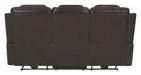Coaster Furniture - North Dark Brown Power Reclining Sofa With Power Headrest - 650401PP - Back View