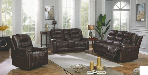 Coaster Furniture - North 2 Piece Dark Brown Power Reclining Power Headrest Living Room Set - 650401PP-S2 - GreatFurnitureDeal