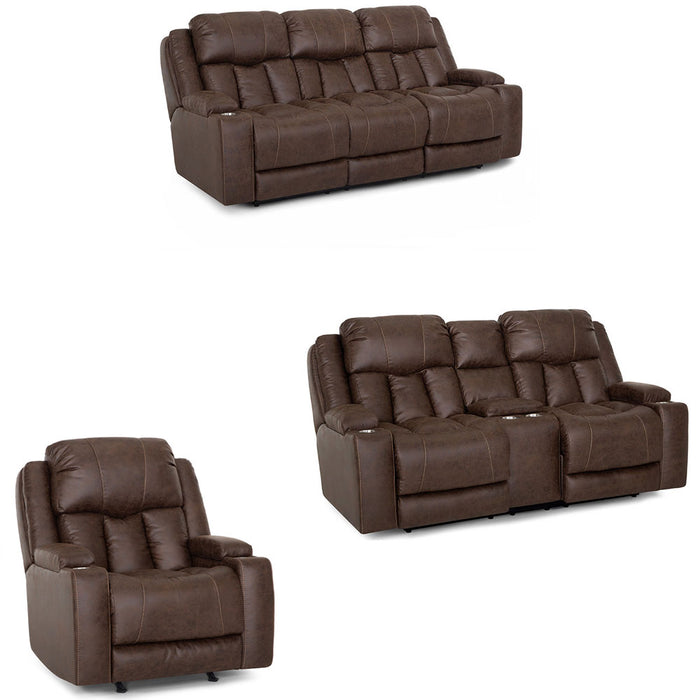 Franklin Furniture - Denali 3 Piece Living Room Set Espresso - 65247-235-52-ESPRESSO