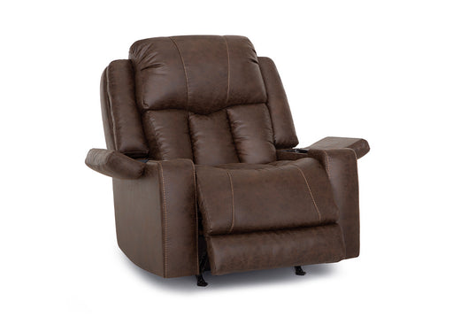 Franklin Furniture - Denali Power Reclining Rocker Recliner w/ Power Headrest, Dual Arm Storage, Massage, and Cupholdersin Espresso - 6552-ESPRESSO - GreatFurnitureDeal