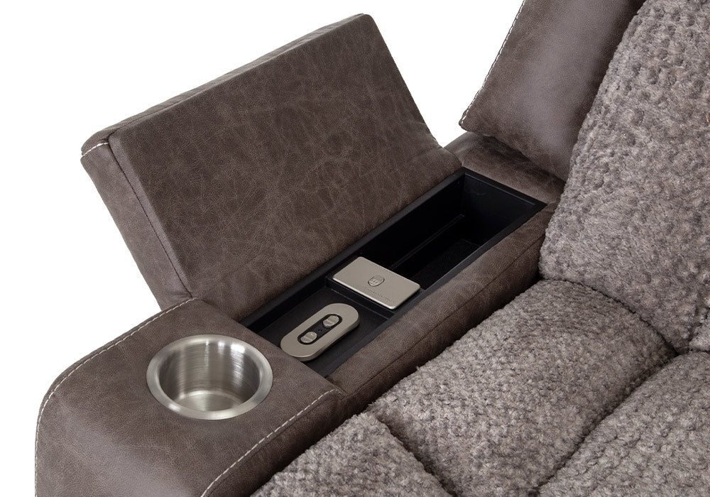 Franklin Furniture - Denali Power Reclining Sofa w-Power Headrest in  Dove - 65247-DOVE