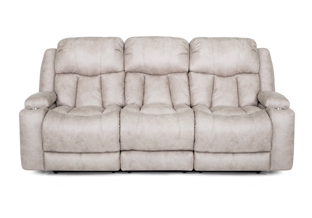 Franklin Furniture - Denali Power Reclining Sofa w-Power Headrest in  Mist - 65247-MIST