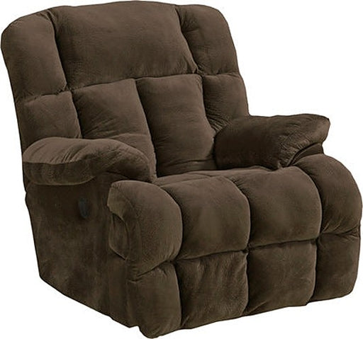 Catnapper - Cloud 12 Power Lay Flat Chaise Recliner in Chocolate - 6541-7-CHOCOLATE - GreatFurnitureDeal