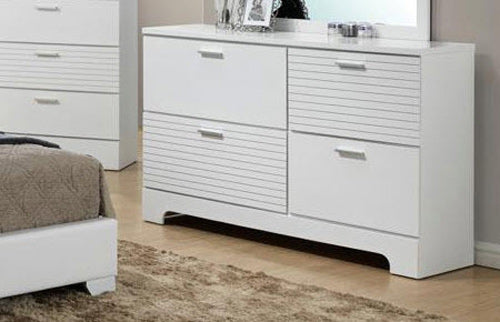 Myco Furniture - Moderno White Dresser - MD3337DR