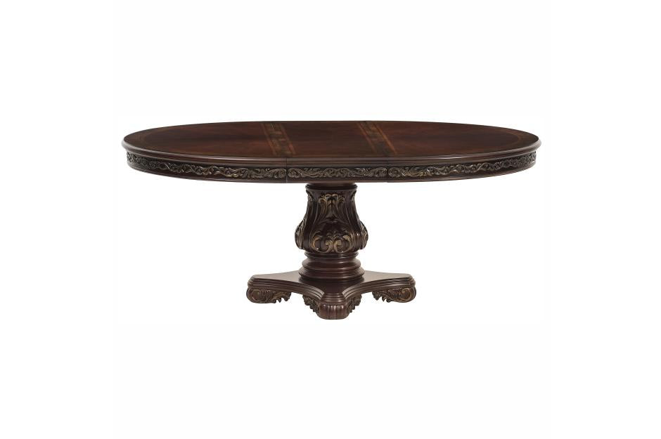 Homelegance - Deryn Park Round - Oval Pedestal Dining Table - 2243-76