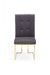 GFD Home - Modrest Legend Modern Grey Fabric & Gold Dining Chair (Set of 2) - GreatFurnitureDeal