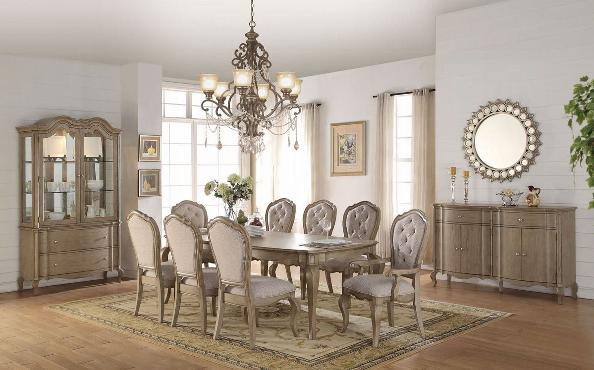 Acme Furniture - Chelmsford 7 Piece Dining Room Set in Antique