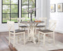 Coast To Coast - Trestle Column Round Counter Hight Dining Table - 66122 - GreatFurnitureDeal