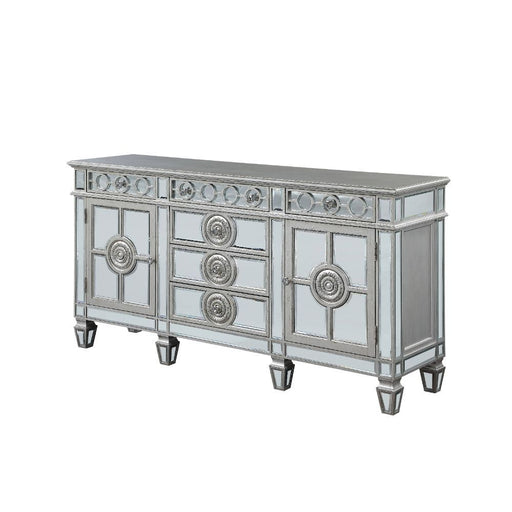 Acme Furniture - Varian Server in Mirrored & Antique Platinum - 66164 - GreatFurnitureDeal