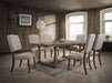 Acme Furniture - Bernard 5 Piece Dining Room Set in Weathered Oak - 66185-5SET - GreatFurnitureDeal