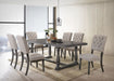 Acme Furniture - Bernard 7 Piece Dining Table Set in Weathered Gray Oak - 66190-7SET - GreatFurnitureDeal